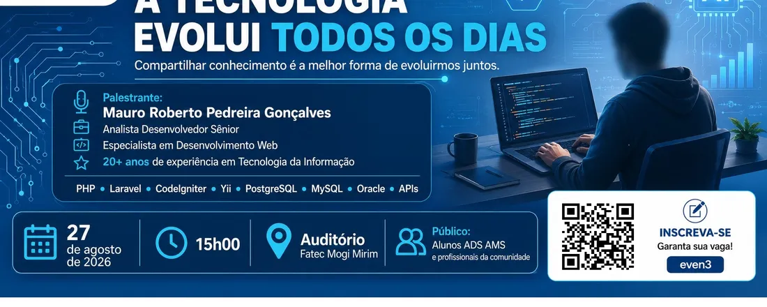 A tecnologia evolui todos os dias. Compartilhar conhecimento é a melhor forma de evoluirmos juntos.