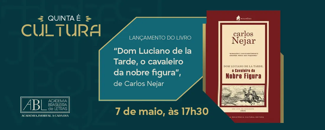Lançamento do livro "Dom Luciano de la Tarde, o cavaleiro da nobre figura"