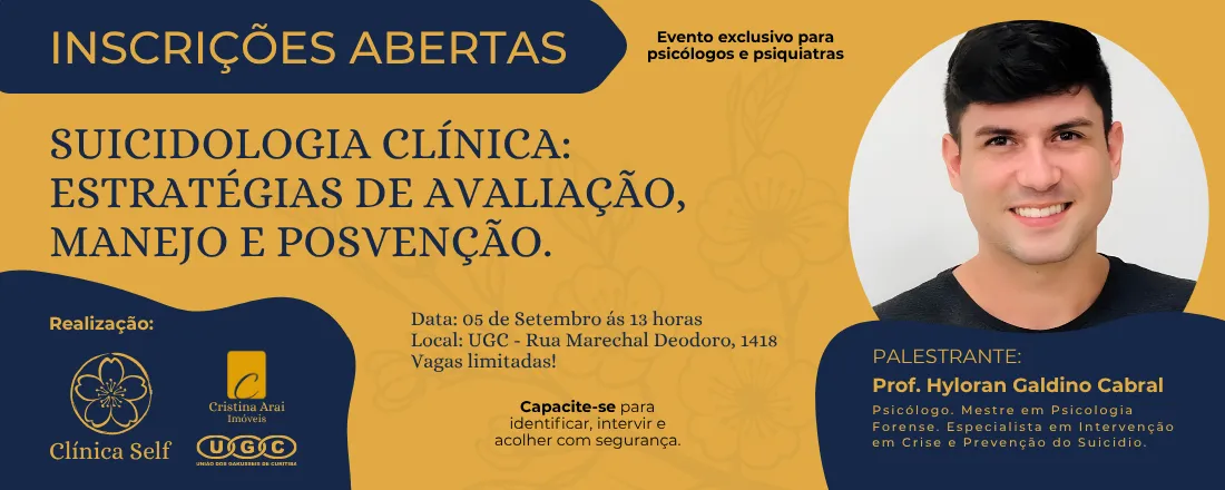 Suicidologia Clínica: Estratégias de Avaliação, Manejo e Posvenção.