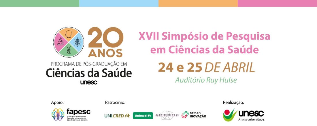 XVII  Simpósio de Pesquisa em Ciências da Saúde