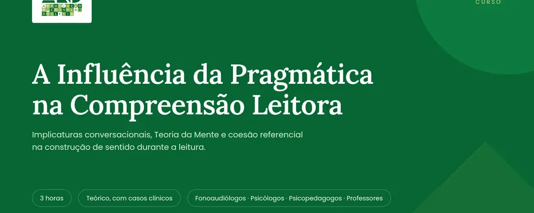 A influência da Pragmática na Compreensão Leitora