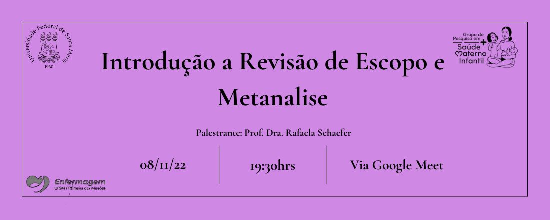 Introdução a Revisão de Escopo e Metanalise