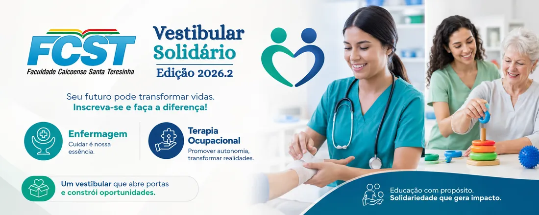 Vestibular Solidário - Terapia Ocupacional e Enfermagem