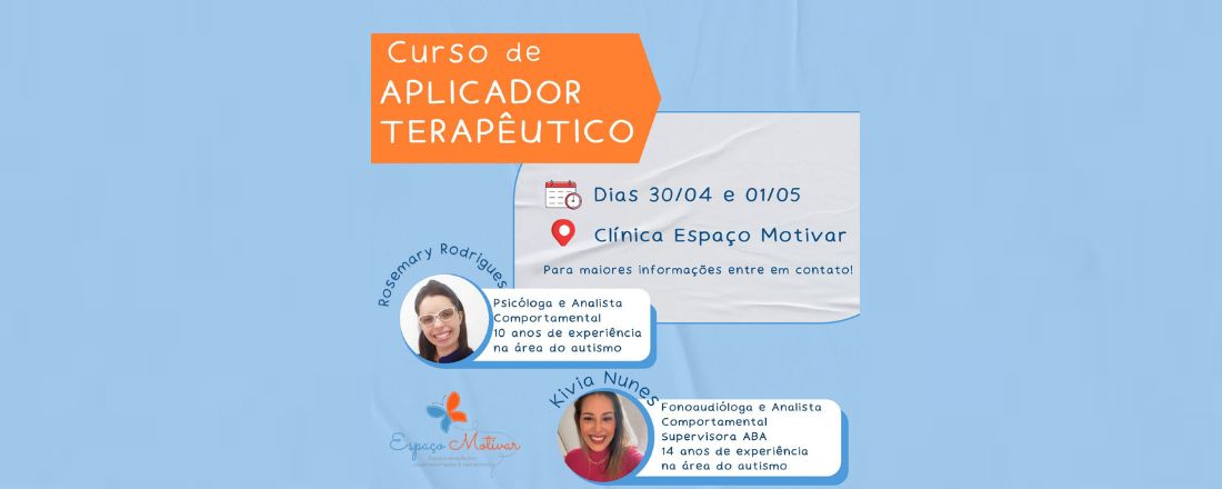 Curso de Aplicador Terapêutico