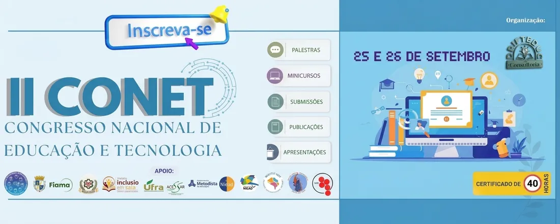 CONET - CONGRESSO NACIONAL DE EDUCAÇÃO E TECNOLOGIA