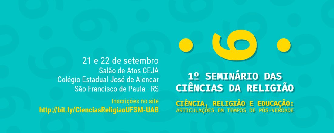 1º Seminário das Ciências da Religião