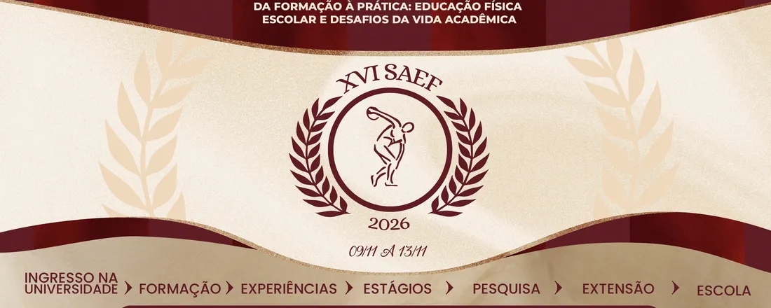 XVI Semana acadêmica da Educação Física 2026