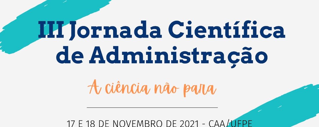 III Jornada Científica de Administração - UFPE/CAA