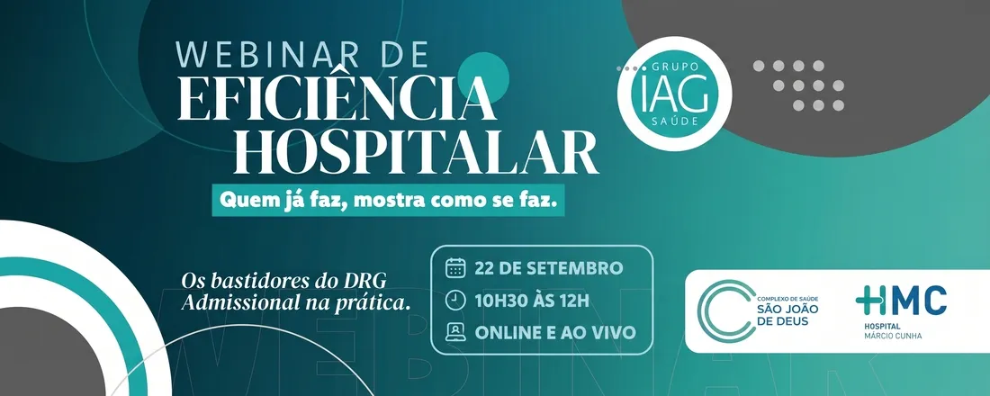 Webinar de Eficiência Hospitalar