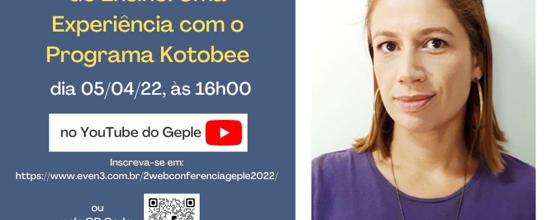 Webconferência GEPLE - Construção de Protótipo de Ensino: Uma Experiência com o Programa Kotobee