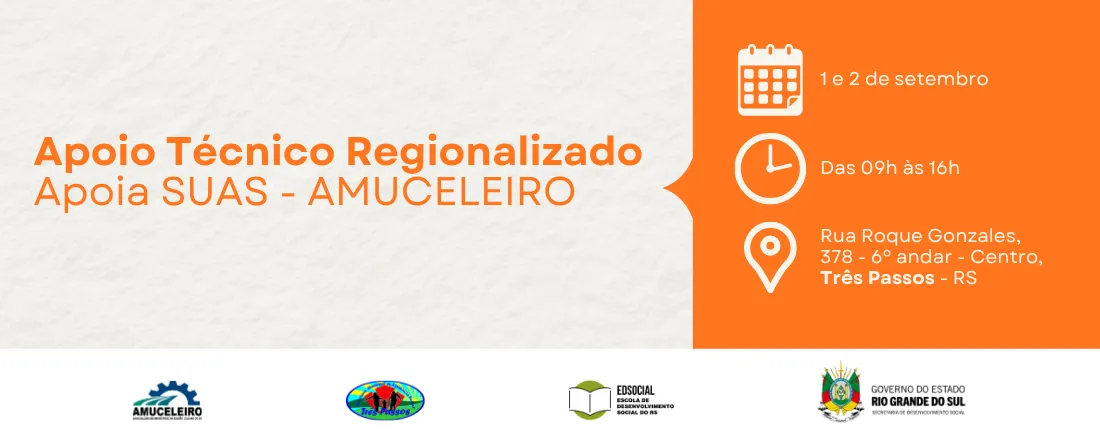 Apoio Técnico Regionalizado - Apoia SUAS - AMUCELEIRO