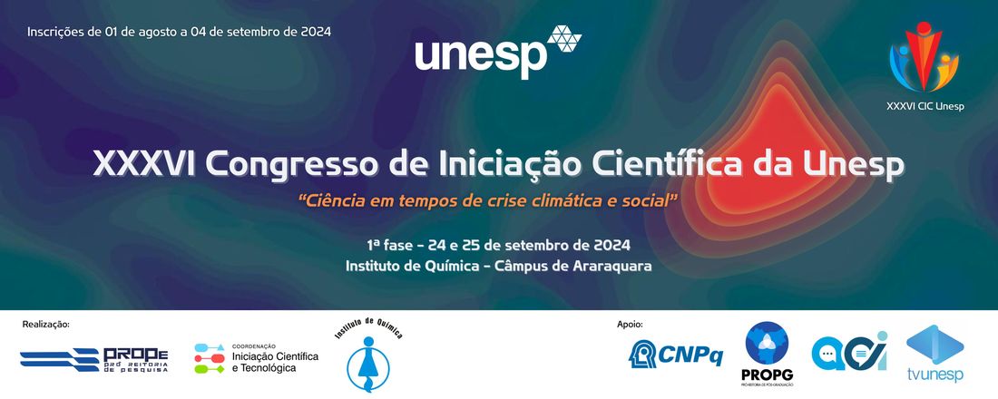 XXXVI Congresso de Iniciação Científica da Unesp - IQ/Araraquara