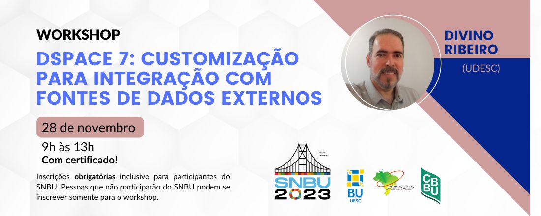 Workshop "DSpace 7: customização para integração com fontes de dados externas"