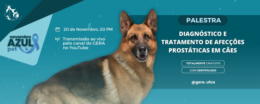 PALESTRA- DIAGNÓSTICO E TRATAMENTO DE AFECÇÕES PROSTÁTICAS EM CÃES