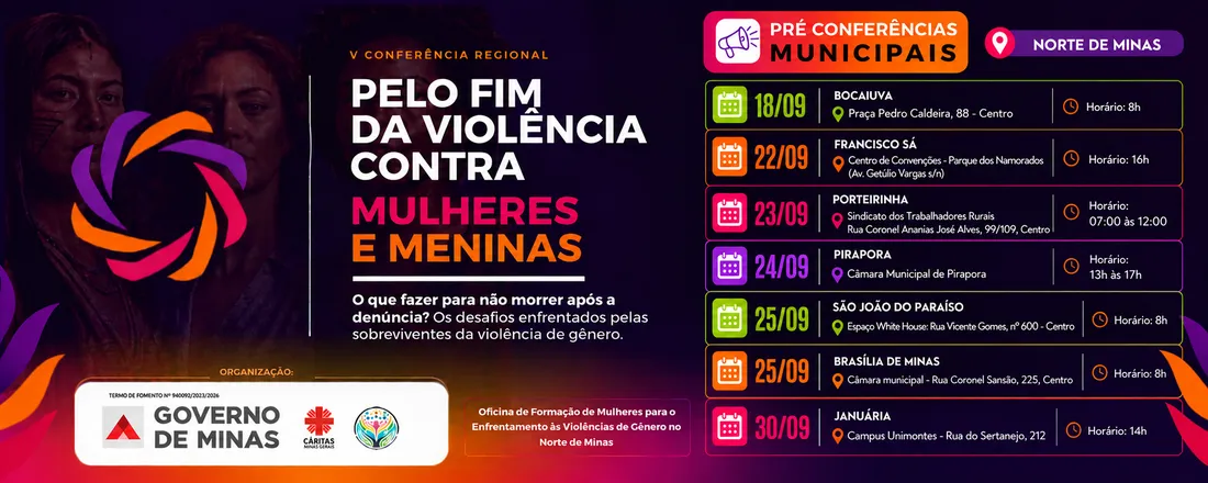 Pré-conferência pelo fim da violência contra mulheres e meninas