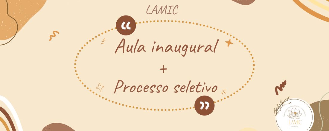 Aula inaugural LAMIC