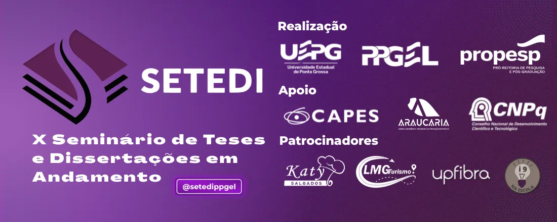 X SETEDI - Seminário de Teses e Dissertações - PPGEL/UEPG
