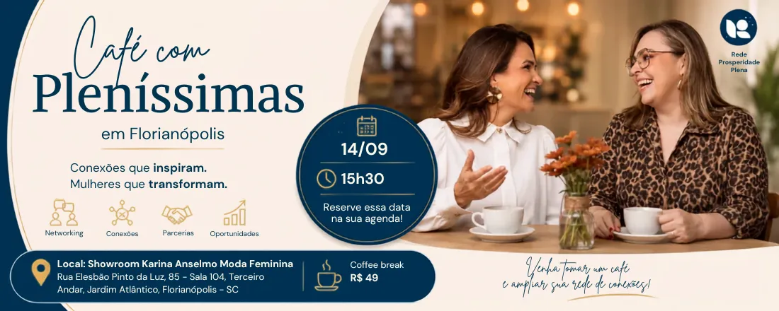 Café com Pleníssimas em Florianópolis