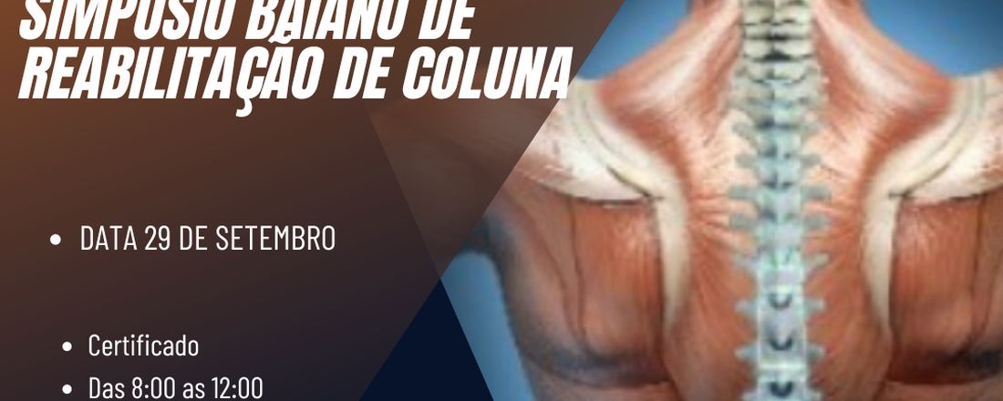 Simposio Baiano de Reabilitação de Coluna vertebral