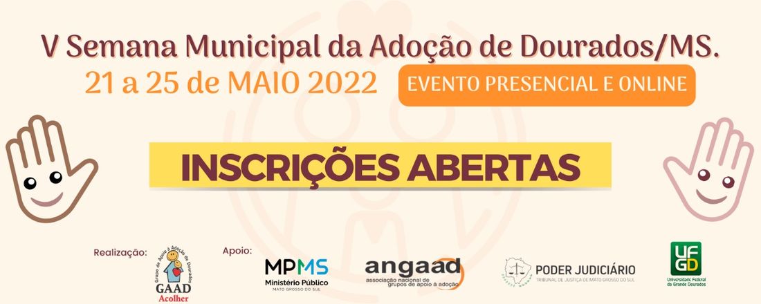 V Semana Municipal da Adoção de Dourados-MS - 2022