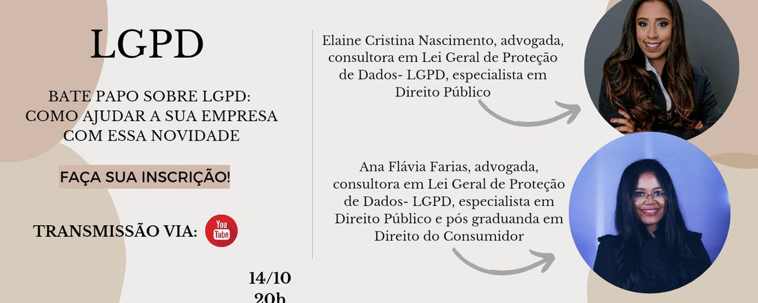 BATE PAPO SOBRE LGPD : COMO AJUDAR SUA EMPRESA COM ESSA NOVIDADE