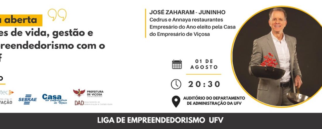 Aula Aberta: Lições de vida, gestão e empreendedorismo com o Chef