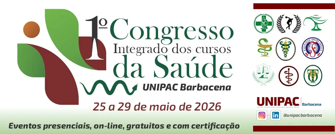 I Congresso Integrado dos Cursos da Saúde do UNIPAC Barbacena - Saúde em Rede: Integralidade do Cuidado, Interprofissionalidade e Inovação.