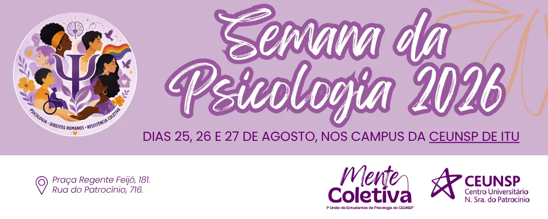 Semana da Psicologia - 2026 - CEUNSP Itu