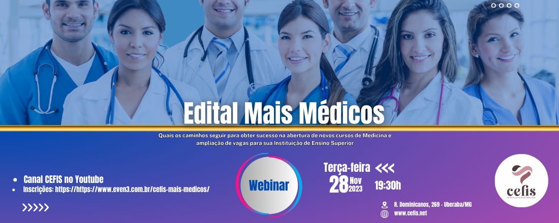 Webinar: Chamamento do Edital Mais Médicos