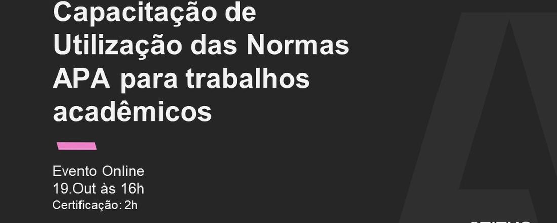 Capacitação e Utilização das Normas APA para trabalhos acadêmicos 2
