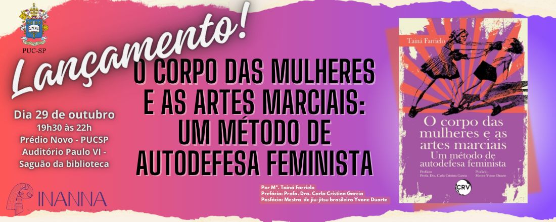 Lançamento do livro: O corpo das mulheres e as artes marciais - um método de autodefesa feminista