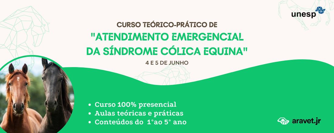 Curso de "Atendimento Emergencial da Síndrome Cólica Equina"