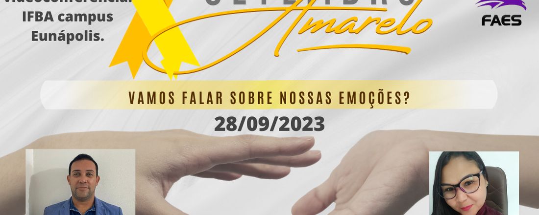 Setembro amarelo, vamos falar sobre nossas emoções?