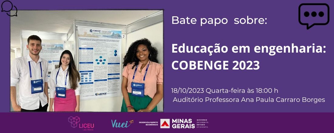 Bate-papo educação em engenharia: COBENGE 2023