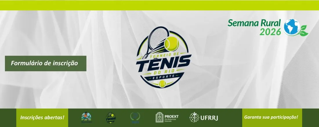 Torneio de Tênis DEFD/UFRRJ - Semana Rural 2026. 1