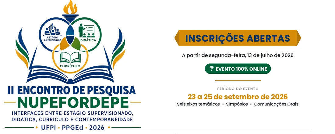 II ENCONTRO DE PESQUISA DO NUPERFORDEPE