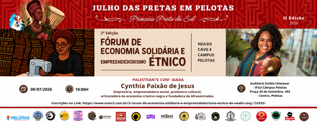 2° Fórum de Economia solidária e empreendedorismo étnico do Neabi CaVG