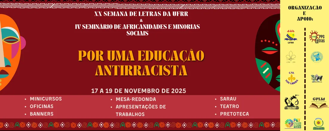 XX Semana de Letras da UFRR & IV Seminário de Africanidades e Minorias Sociais