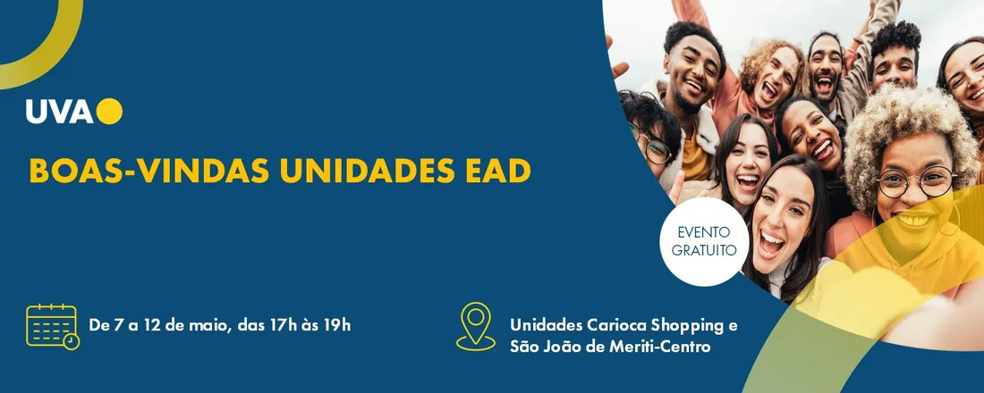 BOAS-VINDAS UNIDADE UNIDADES EAD