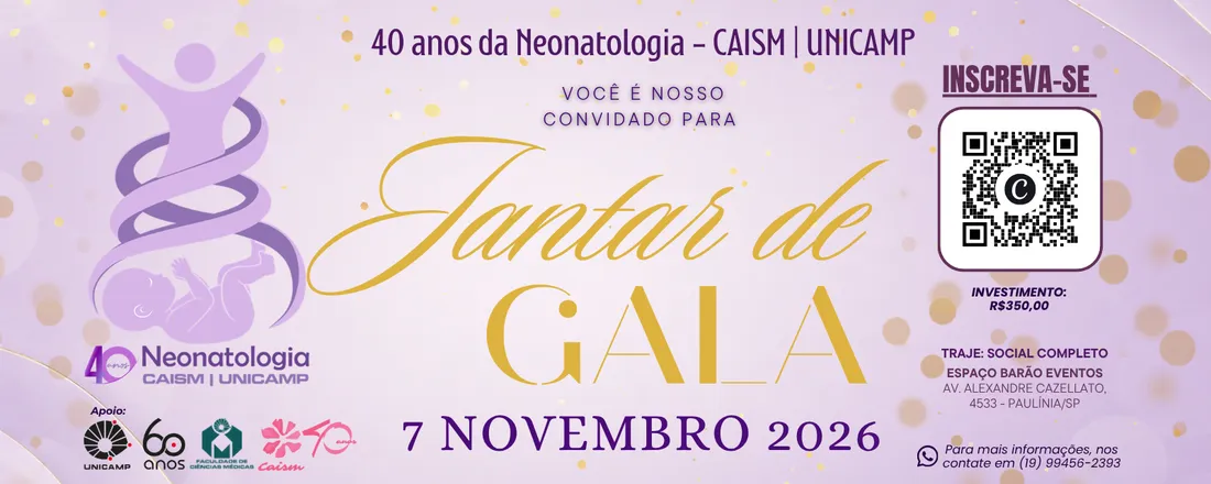 JANTAR DE GALA DA NEONATOLOGIA DO CAISM/UNICAMP
