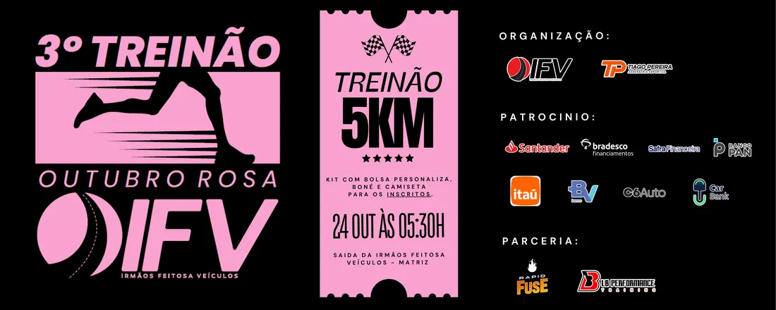 3º Treinão IFV - Outubro Rosa