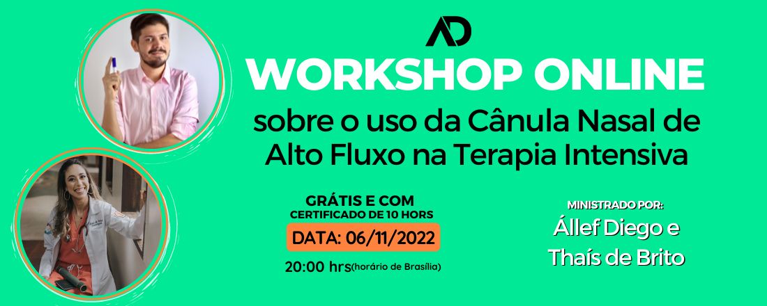 Curso Online sobre o uso da Cânula Nasal de Alto Fluxo na Terapia Intensiva