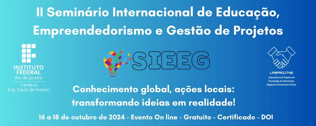 II Seminário Internacional de Educação, Empreendedorismo e Gestão de Projetos