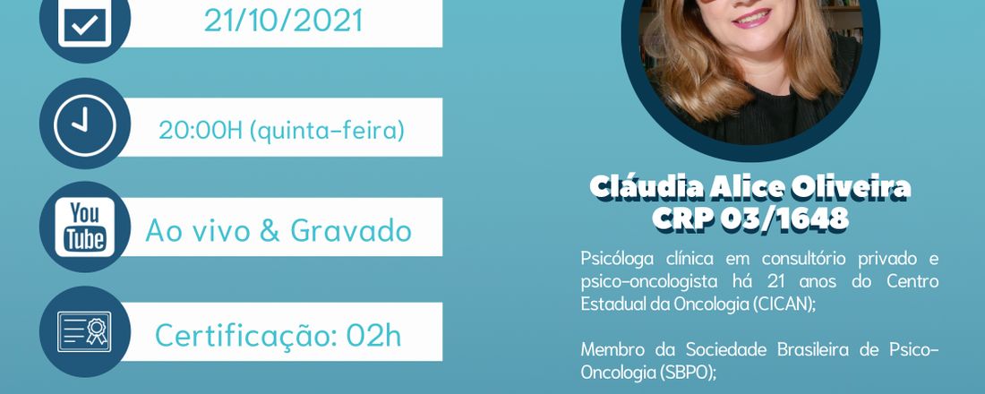 Minicurso - Como acolher pessoas que recebem o diagnóstico de Câncer