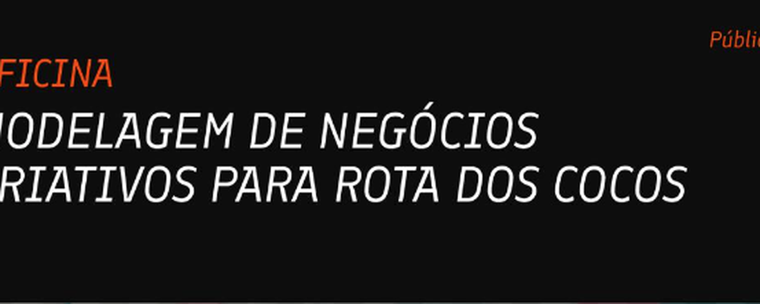 CURSO: OFICINA DE MODELAGEM DE NEGÓCIOS CRIATIVOS PARA ROTA DOS COCOS