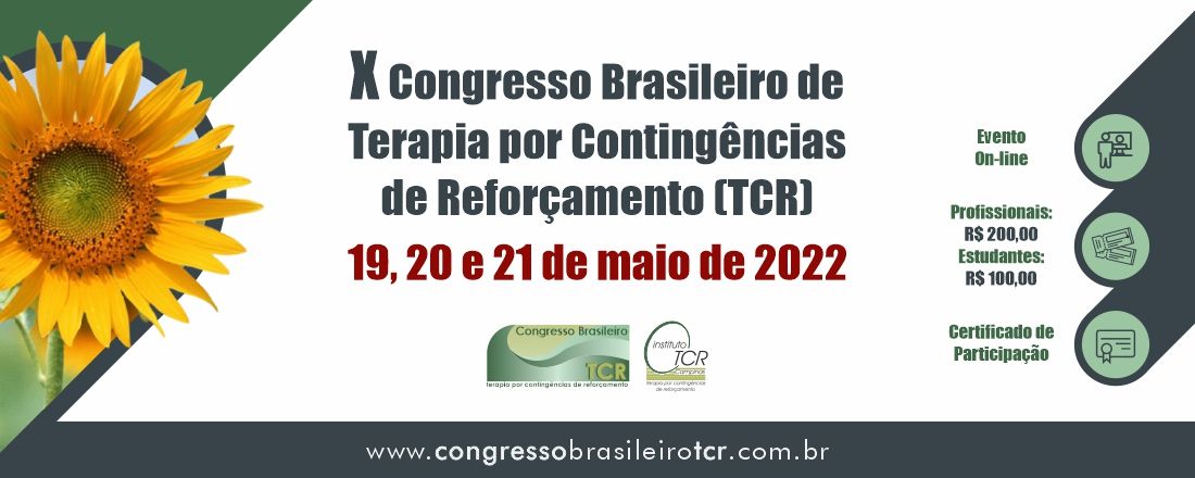 X Congresso Brasileiro de Terapia por Contingências de Reforçamento (TCR)