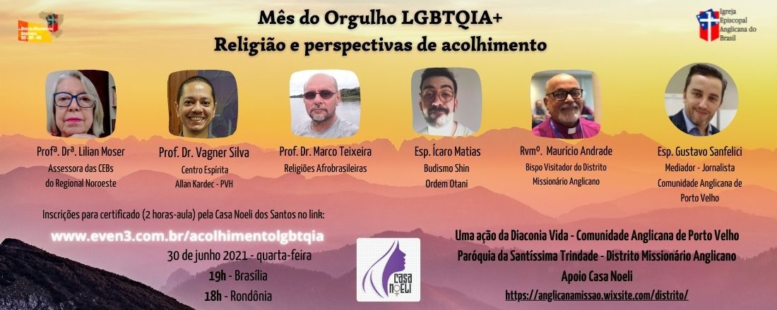 Mês do Orgulho LGBTQIA+ Religião e perspectivas de acolhimento (online)