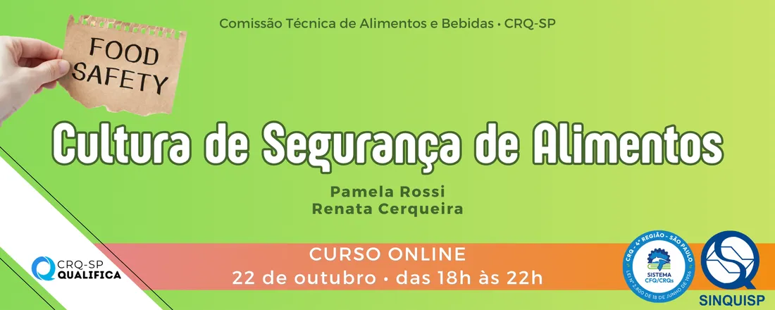 Curso Cultura de Segurança de Alimentos