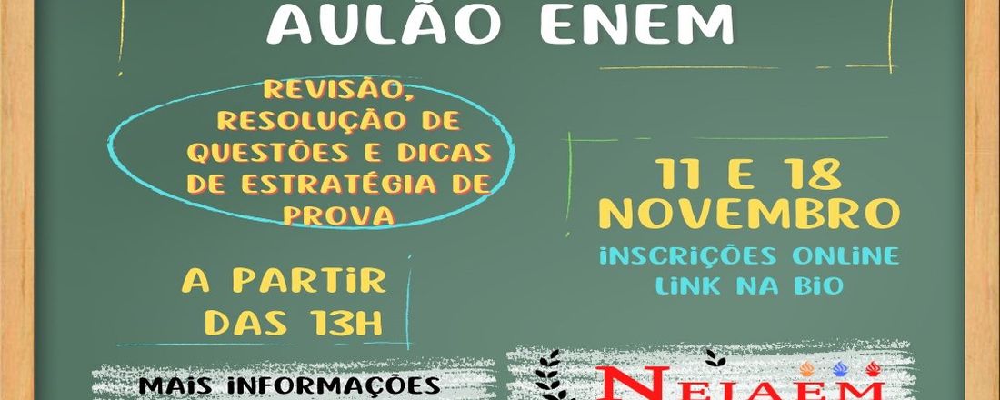 AULÃO ENEM Beneficente - NEJAEM