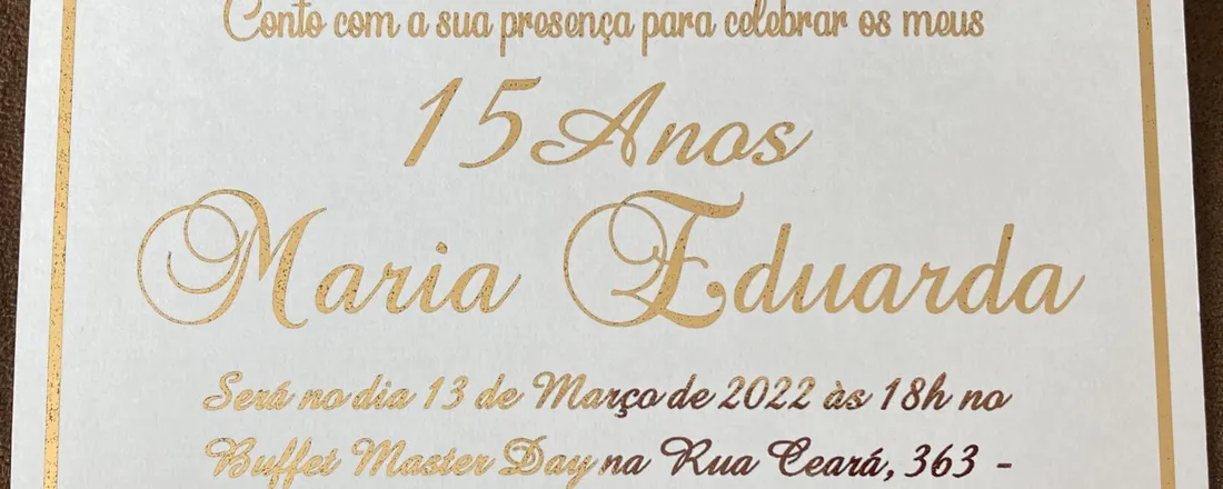 Maria Eduarda 15 anos